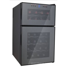 Smad OEM 24 Bottles Dual Zone Wine Cooler Wine and Beverage Fridge